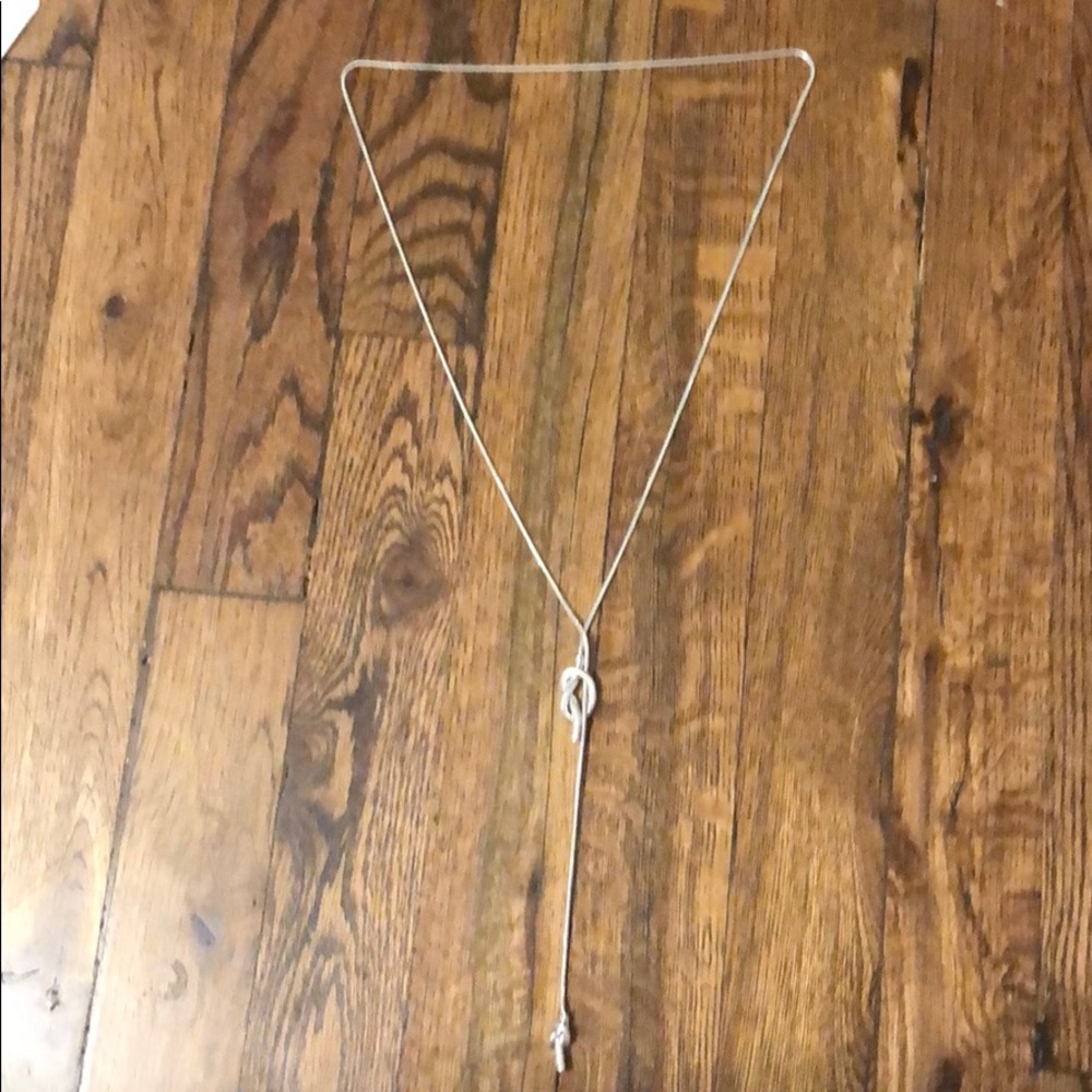 Silver Adjustable long necklace